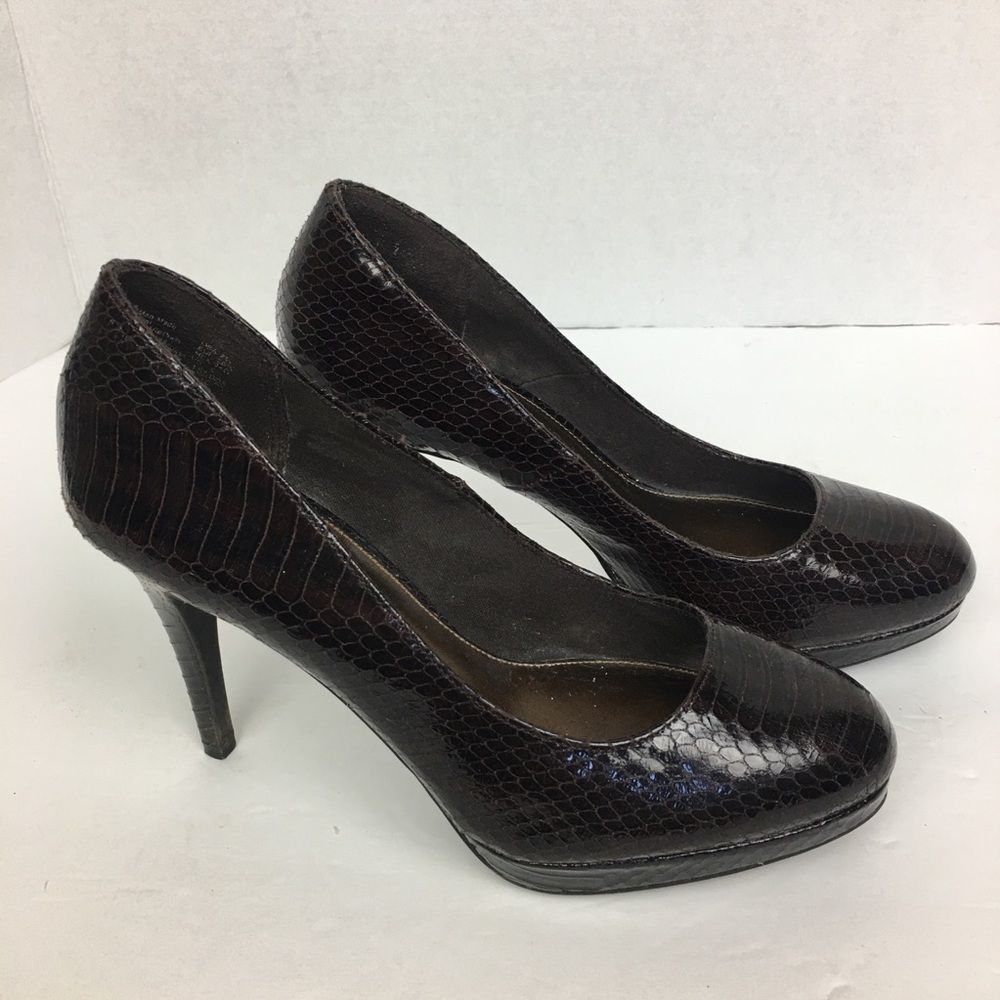 Christian Siriano Dark Brown Platform Shoes